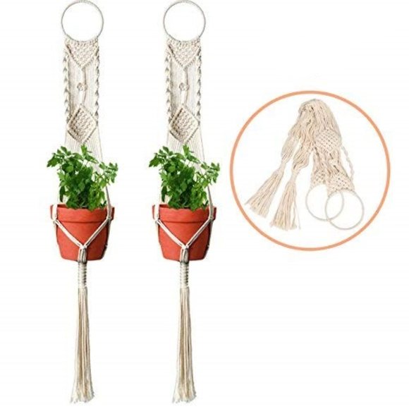 unbranded Other - 2 Pack Plant Hanger Rope Macrame Hanging Planter